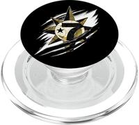 in The Name of Allah 7 Logo Croissant Star Rip Reveal PopSockets PopGrip pour MagSafe