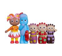 In The Night Garden Ensemble de figurines comprenant Igglepiggle, Upsy Daisy et les Tombliboos. Émission TV Cbeebies. Jouets pour tout-petits, à partir de 18 ans. Comprend 5 figurines.