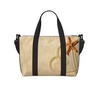 In The Sand Hand Sac de voyage léger et polyvalent avec design spacieux, sac multi-usages, sac à bagages, sac de plage, sac de sport, sac de sport, Noir , Taille unique, Bagage à main