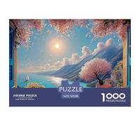 in The Style of Detailed Oil Paintings 1000 Pièces Carton Extra-épais Puzzle De Qualité Supérieure Ocean Scene Extrêmement Difficile Défi Unique Puzzles pour La Décoration Intérieure 52x38cm/1000pcs