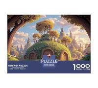 in The Style of James Gilleard 1000 Pcs Carton Extra-épais Coffret De Puzzles Blooming Tree House Stimulant Et Éducatif Jeu Familial Puzzles As Birthday Gifts 38x26cm/1000pcs