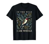 in The Wild I Am Whole Motif Floral rétro Colibri T-Shirt
