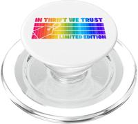 In Thrift We Trust Édition limitée Style rétro années 70 PopSockets PopGrip pour MagSafe