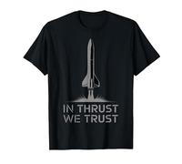 in Thrust We Trust Rocket Themed New Rocket Launch Space T-Shirt, Homme, Noir, XL