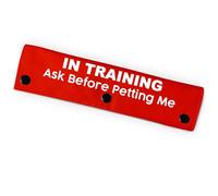 in Training Ask Before Petting Me Laisse pour chien, laisse amusante pour les amoureux des chiens, cadeau pour les propriétaires de chiens (rouge)