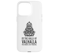 in Valhalla The Brave Live Forever - Odin Viking Mythologie Coque pour iPhone 15 Pro Max