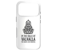 in Valhalla The Brave Live Forever - Odin Viking Mythologie Coque pour iPhone 17 Pro