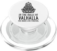 in Valhalla The Brave Live Forever - Odin Viking Mythologie PopSockets PopGrip pour MagSafe