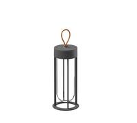 FLOS lampe de table IN VITRO UNPLUGGED (3000K, anthracite - aluminium et verre)