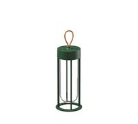 FLOS lampe de table IN VITRO UNPLUGGED (3000K, vert for 3000K, verde cemento - aluminium et verre)