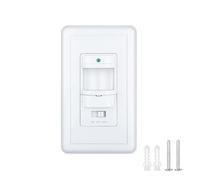 In-Wall PIR Motion Sensor Light Switch 180°View Occupancy Auto ON/OFF Wall Single Pole Neutral Wire ESSEIEIE