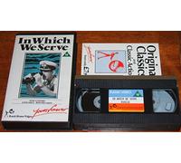 IN WHICH WE SERVE. RARE ORIGINAL RANK HOME VIDEO VHS CASSETTE.