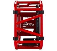 IN WIN D-Frame mini - USFF - mini ITX - panneau latéral fenêtré (verre trempé) - pas d'alimentation (ATX12V/ PS/2/ EPS) - Rouge brillant - USB/Audio G