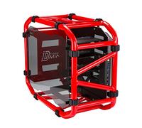 IN WIN D-Frame mini - USFF - mini ITX - panneau latéral fenêtré (verre trempé) - pas d'alimentation (ATX12V/ PS/2/ EPS) - Rouge brillant - USB/Audio Rouge brillant