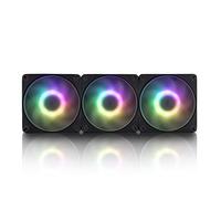 IN WIN Mercury AM120S IW-FN-AM120S-3PK Lot de 3 ventilateurs PWM adressables RVB 120 mm Noir/blanc