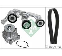 INA 529 0081 31 Pompe à eau+Jeu de courroie trapézoïdale à nervures pour MERCEDE