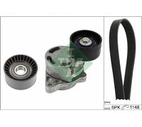 INA 529 0407 10 Jeu de courroies trapézoïdales à nervures pour NISSAN,OPEL,RENAU
