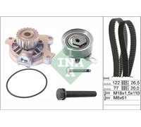 INA 530 0406 30 Pompe à eau + kit de courroie crantée pour VW
