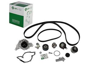 INA 530 0539 30 Kit de distribution + pompe à eau 34 mm avec tendeur poulie de tension avec matériel de montage/fixation Compatible avec VW Passat B5 GP Break 3BG, 3B6 Passat B5 GP Berline 3BG, 3B3