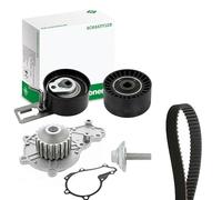 INA 530 0577 30 Kit de distribution + pompe à eau Nombre de dents: 21 29 mm Compatible avec FORD Fiesta Mk6 3/5 portes JA8, JR8 Fiesta Mk6 Van, PEUGEOT 207 3/5 portes WA, WC 208 I 3/5 portes CA, CC