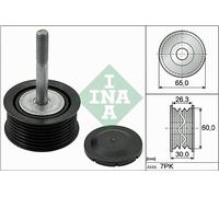 INA 532 0793 10 Poulie renvoi/transmission, courroie trapézoïdale à nervures pou