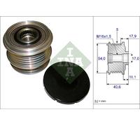 INA 535 0121 10 Embrayage De Roue Libre D'Alternateur Pour ,FORD,VOLVO