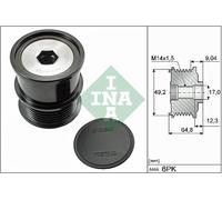 INA Écran thermique d'échappement 535 0284 10 pour Ford Focus III, C‑Max II, Puma