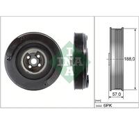 INA 544 0002 10 Poulie De Courroie, Vilebrequin Pour AUDI, VOLVO, VW