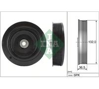 INA 544 0007 10 Poulie, vilebrequin pour RENAULT
