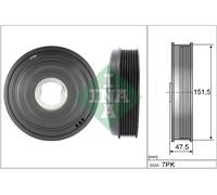 Poulie damper, vilebrequin INA 544 0136 10