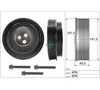 INA 544 0166 20 Poulie, vilebrequin pour CITROËN,FORD,PEUGEOT