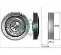 INA 544 0514 10 Poulie, vilebrequin pour AUDI
