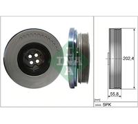 INA 544 0603 10 Poulie, vilebrequin pour MERCEDES-BENZ