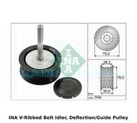 INA Courroie Crantée Renvoi,Déviation / Guide Poulie - 532 0792 10 - Orig.