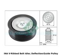 INA Courroie Crantée Renvoi,Déviation / Guide Poulie - 532 0866 10 - Orig.