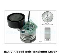 INA Courroie Crantée Tendeur Levier, Auxiliaire, Lecteur - 534 0331 10 - Orig.