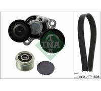 INA Ensemble Courroie de Ceinture Trapézoïdale pour BMW X3 F25 3er Touring E91