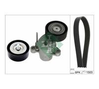 INA Ensemble Courroie de Ceinture Trapézoïdale pour Ford Fiesta VII Dxa / CB7