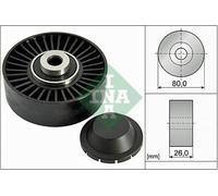INA Galet enrouleur de courroie d'accessoire Poulie renvoi 532 0370 20 80mm 26mm