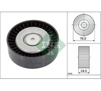 INA Galet enrouleur de courroie d'accessoire Poulie renvoi 532 0558 10 76mm 24mm