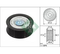 INA Galet enrouleur de courroie d'accessoire Poulie renvoi 532 0629 10 67mm 25mm