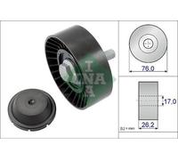 INA Galet enrouleur de courroie d'accessoire Poulie renvoi 532 0632 10 76mm
