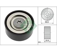 INA Galet enrouleur de courroie d'accessoire Poulie renvoi 532 0720 10 55mm 22mm