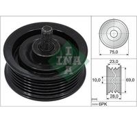 INA Galet enrouleur de courroie d'accessoire Poulie renvoi 532 0744 10 75mm 28mm