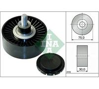 INA Galet enrouleur de courroie d'accessoire Poulie renvoi 532 0751 10 75mm 30mm