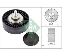 INA Galet enrouleur de courroie d'accessoire Poulie renvoi 532 0752 10 90mm 30mm
