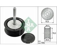 INA Galet enrouleur de courroie d'accessoire Poulie renvoi 532 0792 10 75mm 30mm