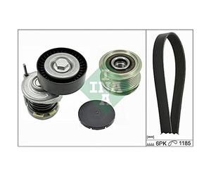 INA Jeu de courroies trapézoïdales à nervures 529 0002 10 1183mm Compatible avec SEAT Ibiza III 3/5 portes 6L, VW Polo IV 3/5 portes 9N, 9A, SKODA Fabia II 3/5 portes 542 Fabia II Combi 545