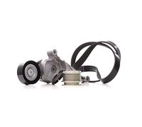 INA Jeu de courroies trapézoïdales à nervures 529 0469 20 1050mm Compatible avec VW Golf V 3/5 portes 1K1 Touran I 1T1, 1T2 Passat B6 Variant 3C5 Caddy III Van 2KA, 2KH, 2CA, 2CH Eos 1F7, 1F8