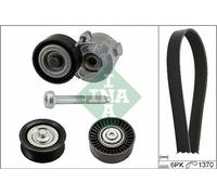 INA Jeu de courroies trapézoïdales à nervures Kit de courroies d'accessoire 529